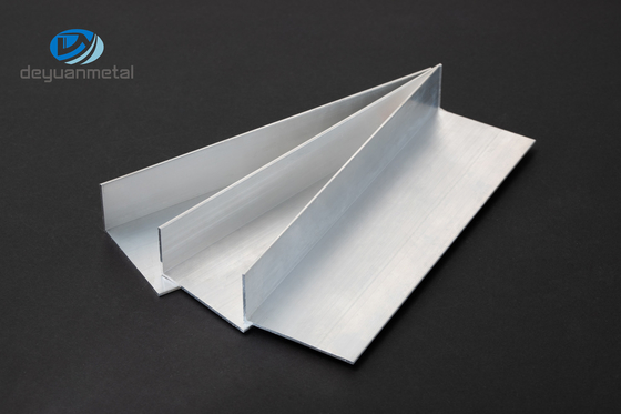 6063 de aluminiummolen beëindigt Hoekprofielen, 25x50mm de Hoek van de Aluminiumuitdrijving